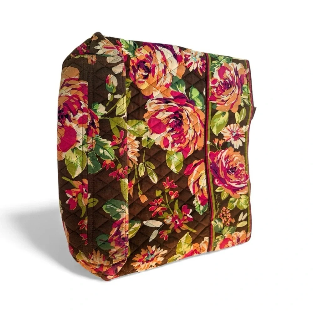 Vera Bradley Floral Tote - Brown and Pink